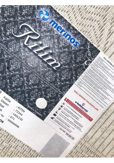 Merinos Halı Ritim 73340 071 Serisi Salon Oturma Yatak Odası Halısı Kahverengi - Bej