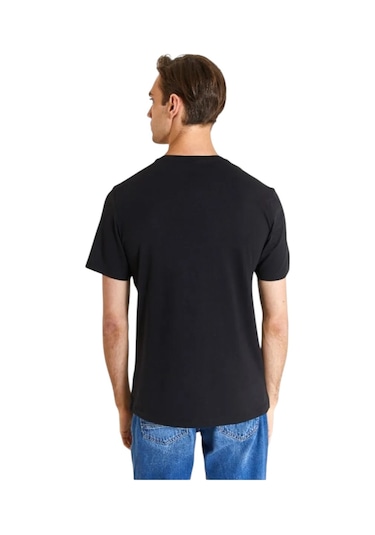 U.S. Polo Assn. Erkek V Yaka T-shirt SIYAH