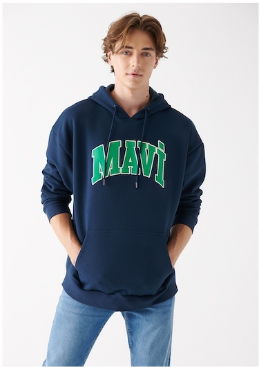 Mavi - Mavi Logo Baskılı Lacivert Sweatshirt 067149-29743 Lacivert (555249386) Lacivert