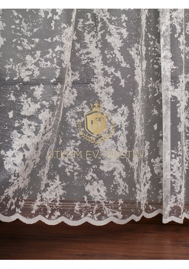 Bulut Desen Örme Tül Perde 1210