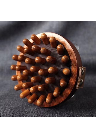 Homyl Kol Bel Bacak Için Ahşap Masaj Sırt Kas Taşınabilir Açık Kahverengi