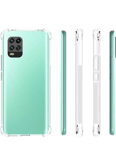 Zore Mi 10 Lite Kılıf Msra Nitro Anti Shock Silikon - Renksiz Renksiz