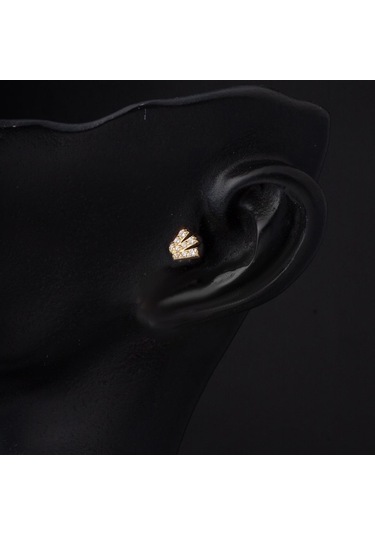 Bilezikci 14 Ayar Altın Tragus Piercing Küpe Kphsy14k22518