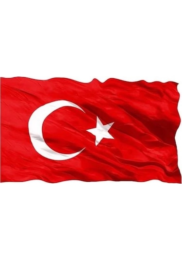 Abka Türk Bayrağı 40X60CM Özel Alpaka Kumaş Bez Bayrak