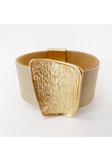 Goldenglımmer Metal Aksan Bilezik Gold