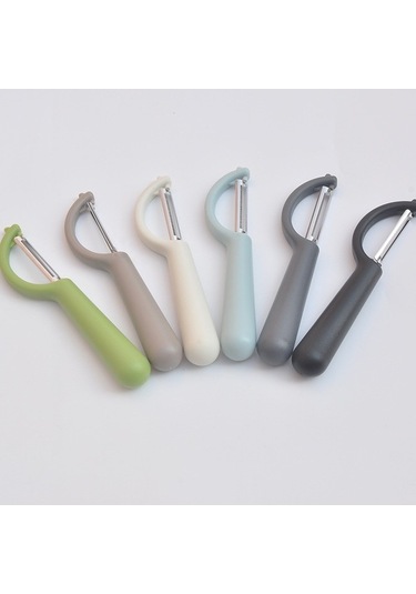 Dancemonkey Cbtx Paslanmaz Yuvarlak Saplı Soyucu Şeker Kamışı Kazıyıcı Meyve Düzlemi Hafif Gery Gri