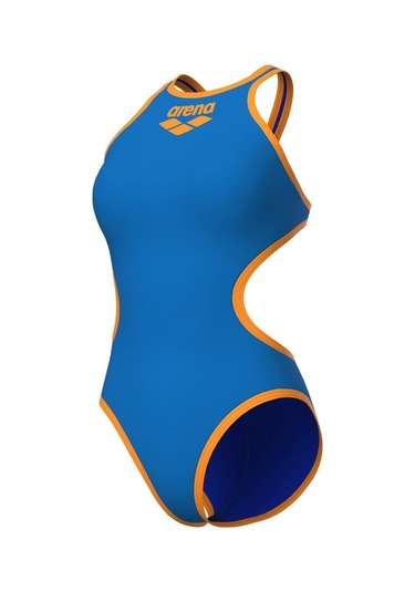 Arena One Biglogo One Piece Kadın Yüzücü Mayosu - 001198833-11027 Mavi