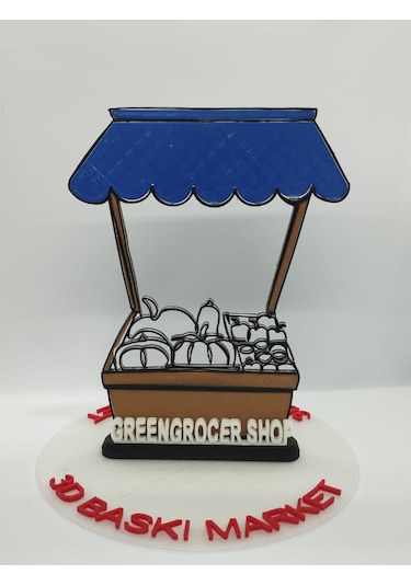 Manav Dükkanı Dekoru Meyve Ve Sebze Pazarları, Bakkallar Ve