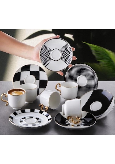 Gönül Porselen 6'lı Kahve Takımı G4008