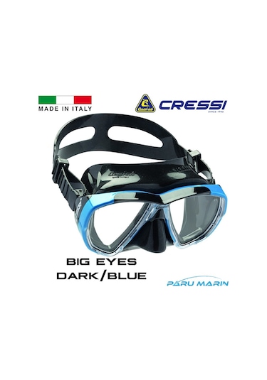 Parumarin Cressi Big Eyes Dark/Blue Dalış Ve Yüzme Maskesi