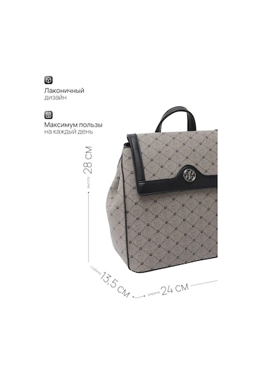 Kari Şehir A5 Deri Sırt Çantası 463477540 Gri-kahverengi