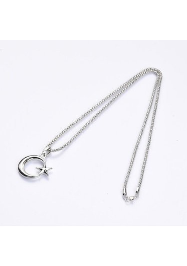 Türkiyem Ay Yıldız Erkek Kolye Çelik Takı Aksesuar K24 T5