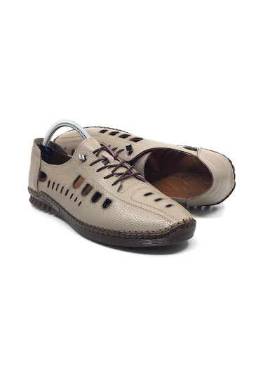 Catelli %100 Hakiki Deri Erkek Tam Yazlık Rahat Günlük Delikli Çarık Ayakkabı Yeni Sezon 40-45 Vizon Catelli %100 Hakiki Deri Erkek Tam Yazlık Rahat Günlük Delikli Çarık Ayakkabı Yeni Sezon 40-45 Vizon