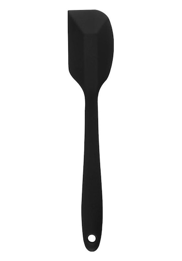 Siyah Silikon Mutfak Pişirme Araçları Silikon Tek Parça Spatula Küçük Kek Krem Guacamole Pişirme Spatula