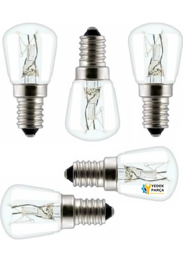Siemens Uyumlu Ankastre Davlumbaz Buzdolabı Fırın 15 Watt Mini Halojen Ampül 5 Adet