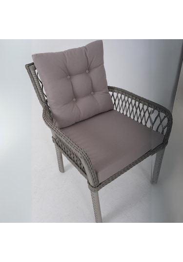 Fusion İkili Rattan Bahçe Oturma Grubu Gri Rehome Gri
