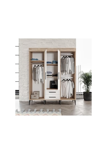 Afilli Ildır Çocuk Odası Takımı Tamamı Mdf Flora Beyaz Aynalı Flora Beyaz