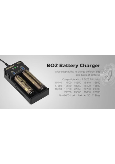 Basen BO2 Pro Li-Ion / Ni-Cd / Ni-MH Universal Akıllı Pil Şarj Cihazı