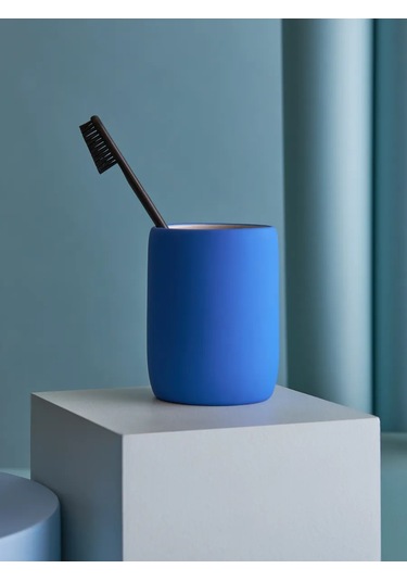 Bergenson Bjorn Bath Flow Mavi Diş Fırçası Ve Macunu İçin Bardak 314443986 Mavi