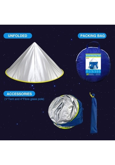 Tongxida Çocuklar Erkek Çocuklar İçin Çadır Oyun Çadırı Mavi Yd26209 Ev Çocukluğu Mavi