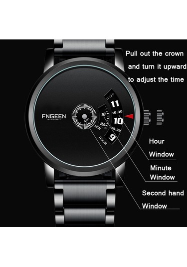 Sones Bınbond Lokomotif Konsept Çelik Kemerli Saat Erkek Canlı Siyah Teknoloji Saati Beyaz Çelik Beyaz Yüz