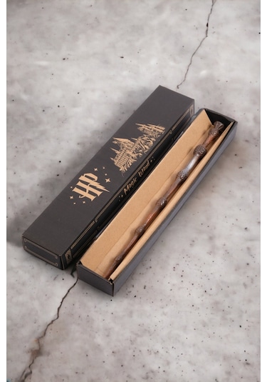 Harry Potter Dumbledore Asası, Profesör Albus Dumbledore Asa 33 Cm Özel Kutulu