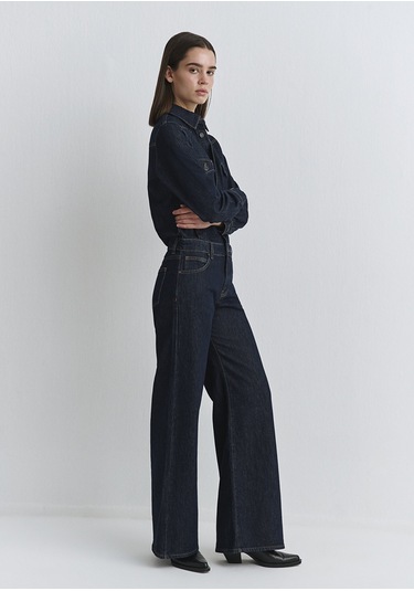 Mavi - Sylvie Classic Denim Koyu Mavi Jean Tulum 1011018-91362 Lacivert