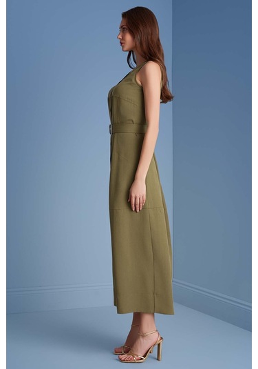 Kolsuz Haki Elbise Haki