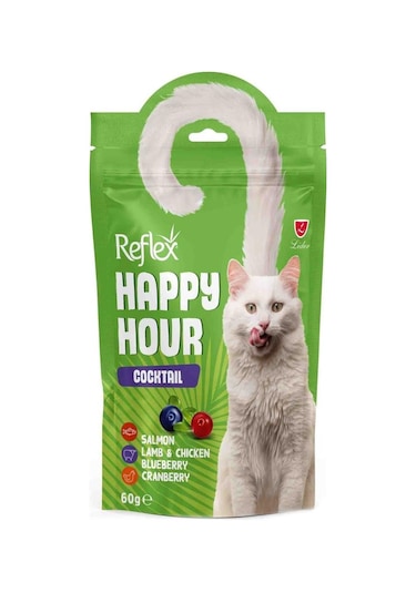 Reflex Happy Hour Tam Destek Karışık Kedi Ödülü 60 G