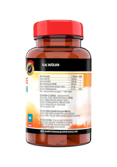 Glukozamin Kondroitin Msm Kolajen Vitamin D 60 Tablet