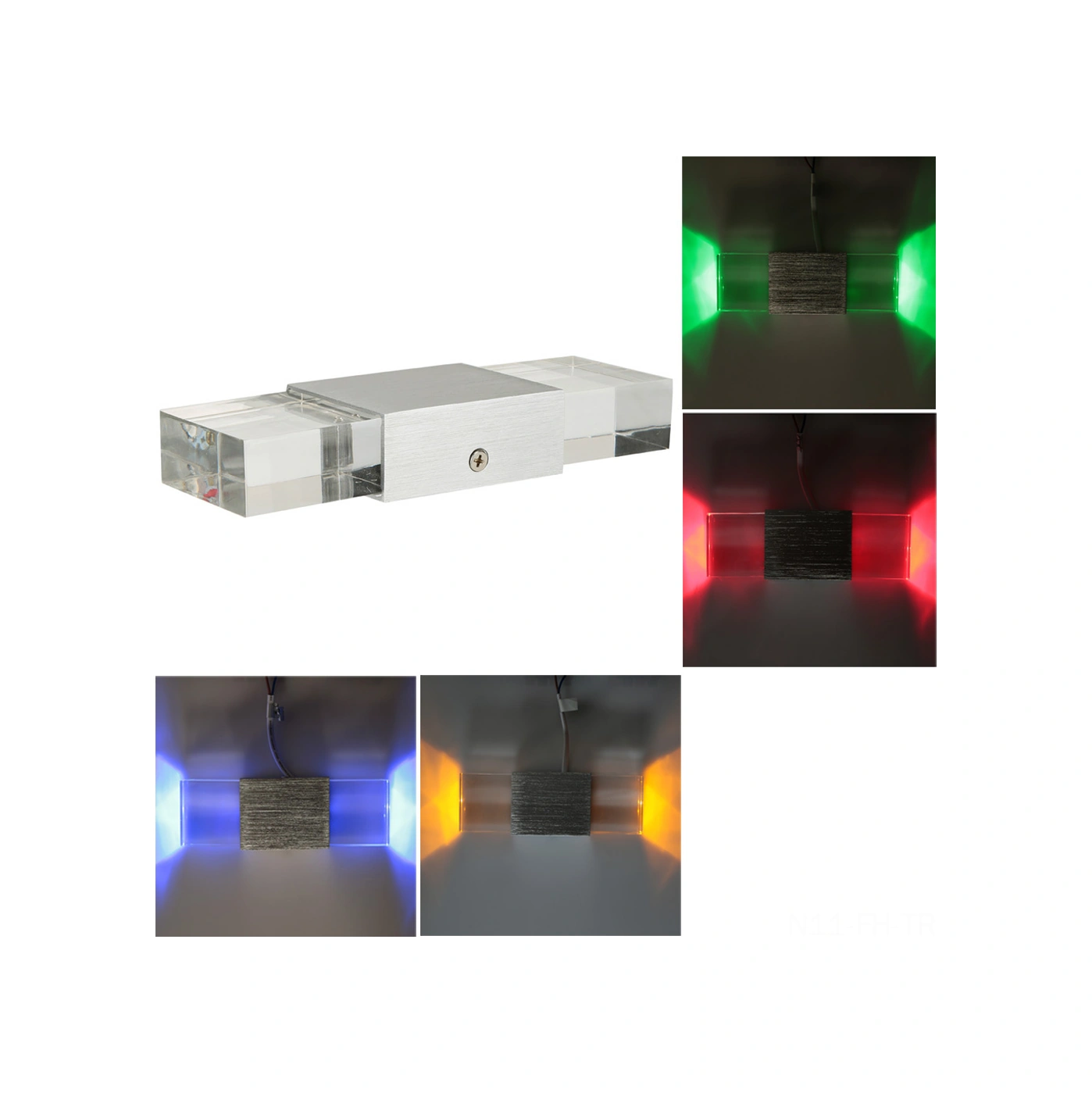 Folinda Kırmızı Led İki Aydınlatıcı Alüminyum Duvar Lambası - Modern Stile Sahip, Enerji Verimli, Otel Ve Yatak Odası İçin Uygun Kırmızı