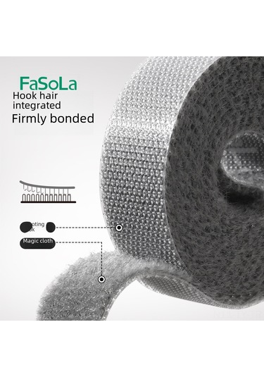 Teltree Fasola Bilgisayar Kablolarını Düzenleyici, Otomatik Yapışkan Arka Yüzeyli, 5 Metre Siyah, Ofis Ve Ev İçin Dayanıklı Kordon Bağlayıcı