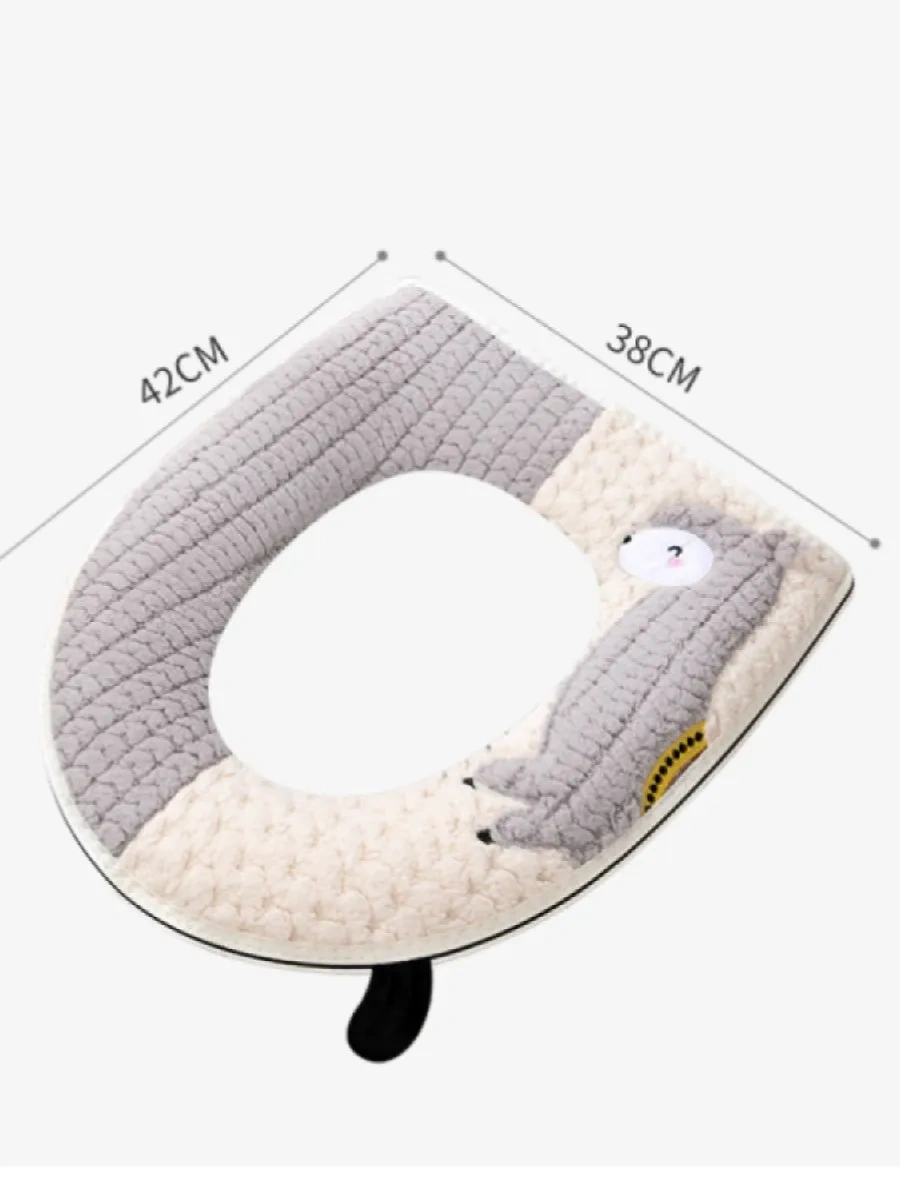 Hold&anz Tuvalet Klozet Kapağı İçin Yumuşak Kap, Sıcak Oturma Yastığı 260496991 Gri