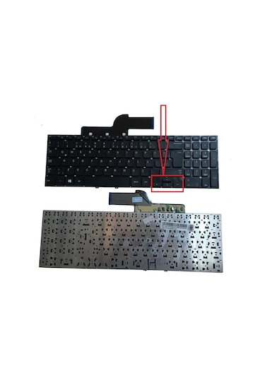 Samsung Uyumlu Np550P5C-S05Tr Klavye Siyah