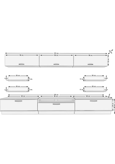 Decoraktiv Trendstyle 8y Mdf Tv Ünitesi Tv Sehpası Beyaz
