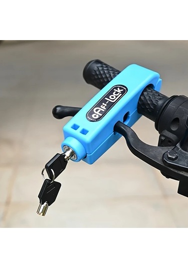 Chuangyinshop 1 Adet Dayanıklı Abs Bisiklet Ve Motosiklet Mekanik Kilit, Anahtarlı, Turuncu