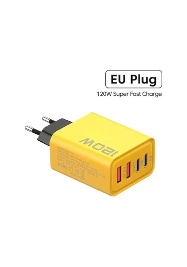 Flybuy 4 Portlu 120w Hızlı Şarj Cihazı Qc3.0 Pd Usb Adaptör İphone Uyumlu Samsung Xiaomi