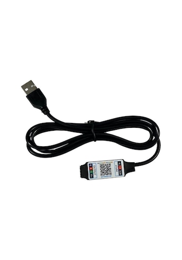 Usb Girişli Bluetooth Cep Telefonundan Rgb Şerit Led Kontrol Modülü 6a 5v