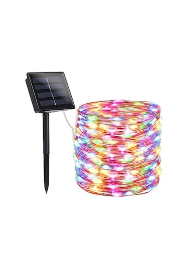Schulzz Solar Güneş Enerji Dış Bahçe 8 Modlu 20Metre Düz 200Led C