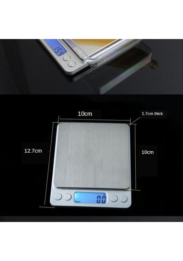 Homyl Doğru Dijital Elektronik Takı Ölçeği Taşınabilir 2000 Gümüş