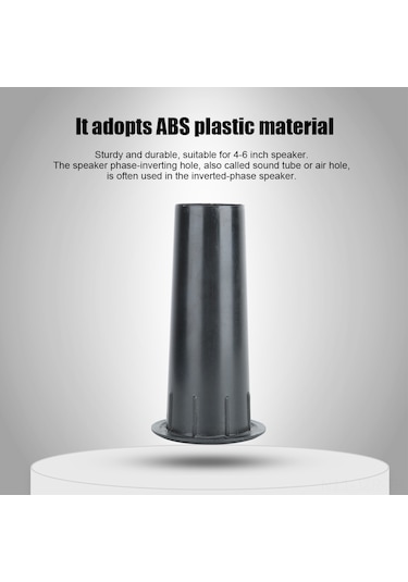 Geeroyoo 4 Adet 45mm Açılıklı Hoparlör Invertör Borusu - Abs Malzeme, Pürüzsüz İç Duvara Sahip, 4-6 İnç Hoparlörler İçin Uygun