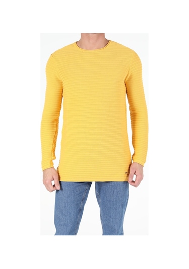 Colin's Slim Fit Safran Erkek Kazak CL1052362_Q1.V1_YLS