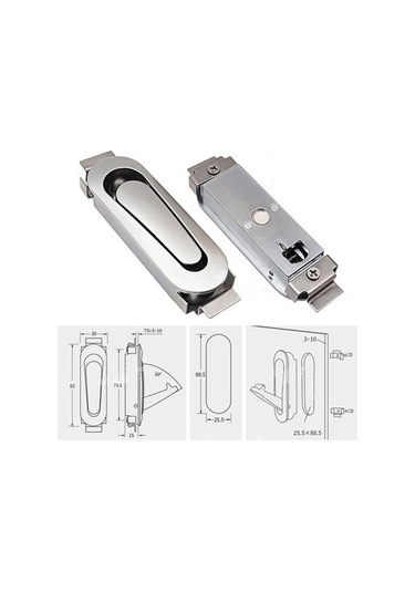 Tongxida Magideal Suntek Rv Gizli Ceket Kancası - Kaliteli Çinko Alaşım - Kompakt Tasarım - Karavan/mobil Evler İçin Uygun Gr Gri