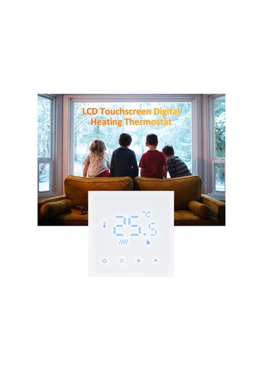 Geeksen Hy610 Akıllı Sıcaklık Kontrol Cihazı, Led Ekranlı, 3a Kazan Uyumlu, Manuel Kontrol, Beyaz, 0.5 Doğruluk, 90-240v