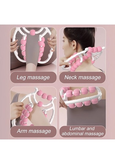 Carrier- Dairesel Bacak Kelepçeleri 360 Derece 20 Tekerlekler Açık Pembe,hızlı Relaks Masaj Cihazları,renpho Masaj 10020448 Beyaz