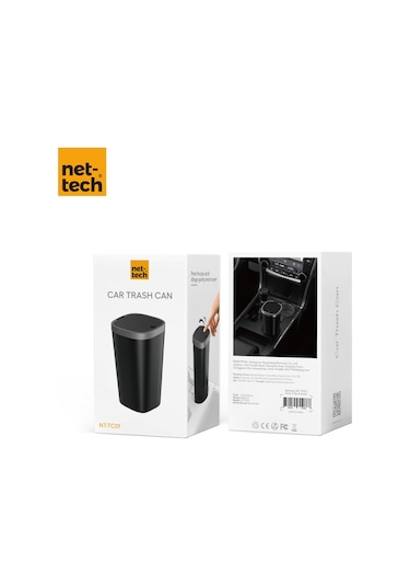 Nettech Nt-tc01 Araç İçi Çöp Kutusu - Siyah Siyah