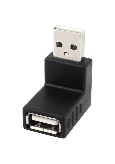 Rogfer 90 Derece Açılı Usb 2.0 - Af Adaptörü Siyah - Diğer