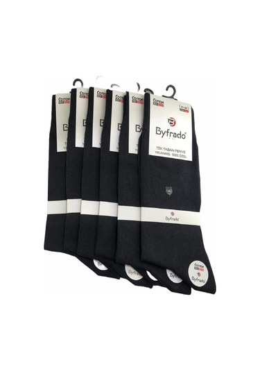 6'lı Yazlık Dikişsiz Pamuklu Erkek Çorabı-Füme