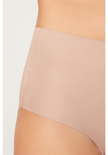 Yüksek Bel Basic Lazer Kesim Bikini Külot 3'lü Paket - 6 çok Renkli