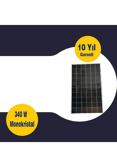 Gesper 340 Watt Monokristal60 Hücreli Güneş Panel 3 Adet